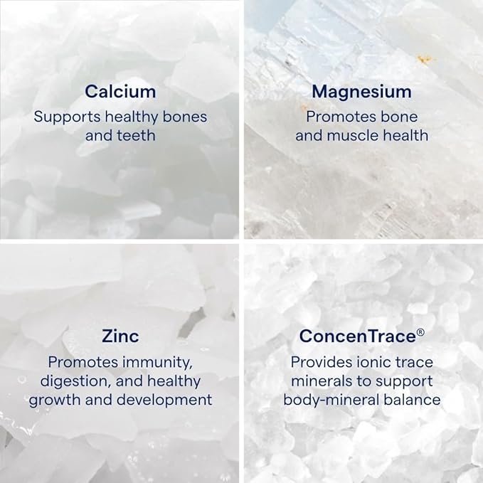 Trace Minerals Cal/Mag/Zinc - Liquid Mineral Supplement for Natural Body Health - Bone Muscle &amp Cellular Health - Supports Immunity &amp Energy - Gluten-Free - 16Fl Oz (32 Servings) - Pineapple