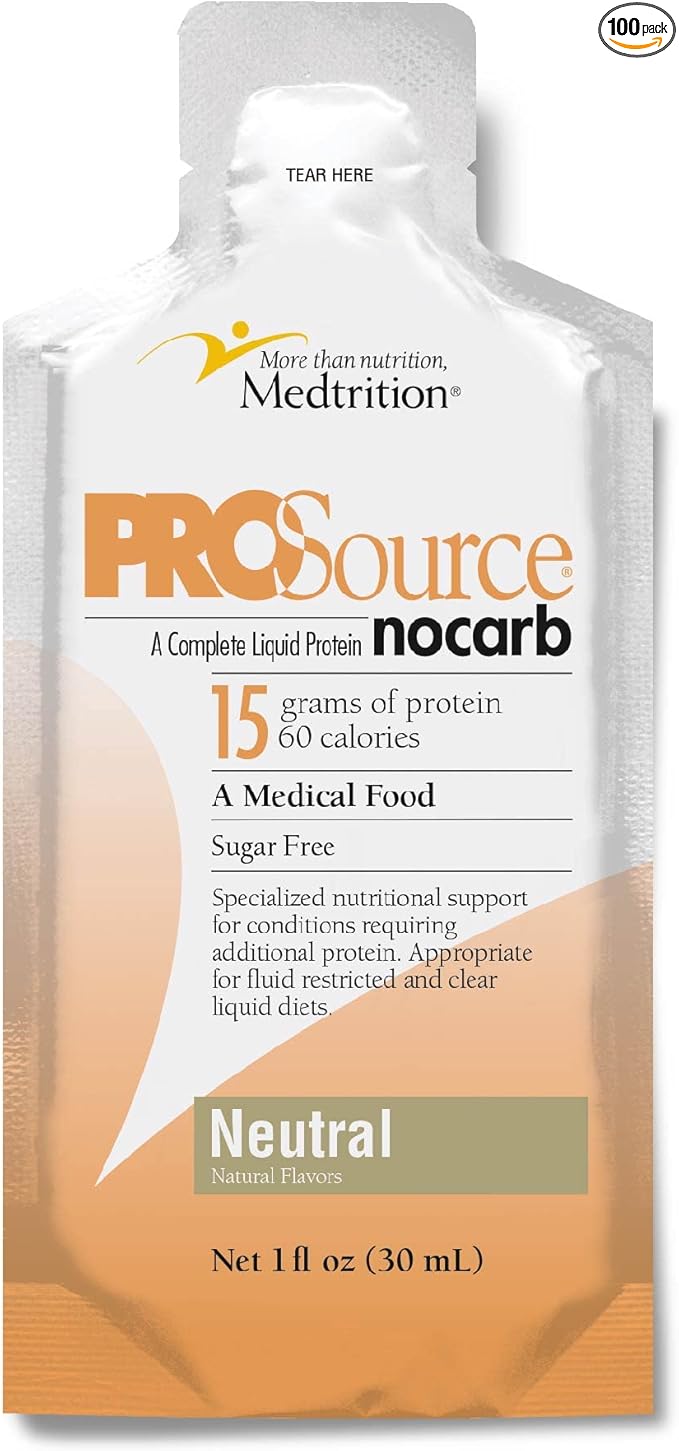 Medtrition NoCarb Liquid Protein Packets Neutral Flavor 1 fl oz 100 Pack