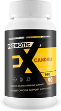 Probiotic Ex-Candida Pro - Improved Candida Formula - Our Best Candida Probiotic Supplement - Candida Cleanse Detox Anti Candida Defense Ex Candida Cleanse Pills Best Probiotics For Candida Overgrowth