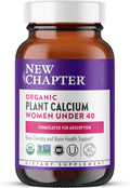 New Chapter Calcium Supplement – Organic Plant Calcium for Women Under 40 with Vitamin D3 for Absorption + Vitamin K2 + Magnesium Vegetarian Gluten Free - 60 Count