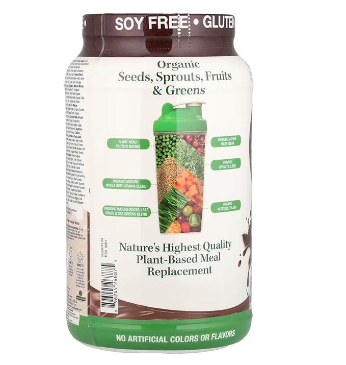 Genceutic Naturals Chocolate Plant Head Real Meal 2.3 Pound
