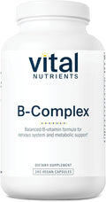 Vital Nutrients Vitamin B-Complex - Vegan High-Potency Methylated B Complex Vitamins - B Vitamins Support Energy Production Metabolism and Heart Health* - Gluten Dairy Soy Free - 240 Capsules