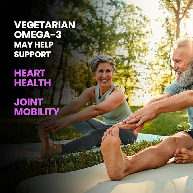 Ve_g Omega3 D_H_A 250mg - Gummes for Men Women &amp Kids with Vegetarian DHA | No Fish Oil Used | Omega Veg DHA Gummies | Healthy Heart Brain &amp Joints - 60 Veg Gummies