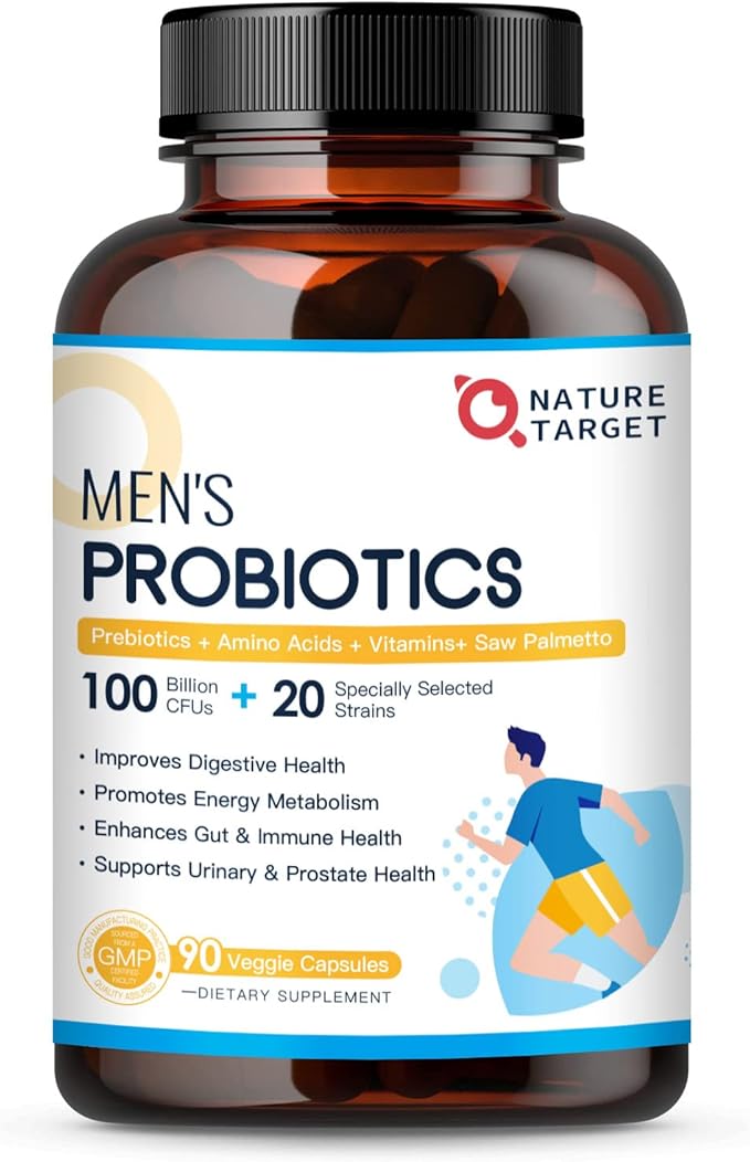 NATURE TARGET Probiotics for Men 100 Billion CFUs Probiotics for Women Powder
