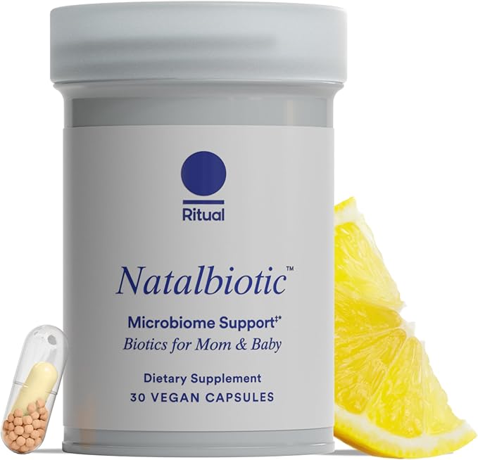 Ritual Natalbiotic Microbiome Support* Biotics for Mom &amp Baby Formulated to Support Digestive Health Vaginal Health and Baby’s Immune Health* Designed with OB/GYNs* Non-GMO Vegan 30 Days