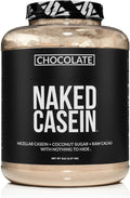 NAKED Chocolate Casein - Chocolate Micellar Casein Protein - 5 Pound Bulk NSF Certified GMO-Free Gluten-Free Soy-Free Preservative-Free - Stimulate Muscle Growth - Enhance Recovery - 60 Servings