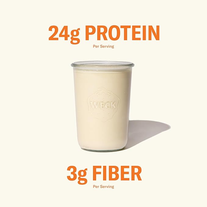Ballerina Farm Grass Fed Whey Protein Powder 4 Flavor Variety Bundle 24g Protein with Collagen Peptides Bovine Colostrum Hemp Hearts &amp Prebiotic Fiber No Added Sugar 40 Servings Total