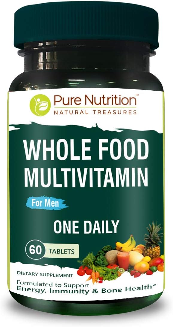 Pure Nutrition Whole Food Multivitamin for Men and Triple Ginseng 790mg form a powerful combo to support support energy strength and overall wellness. Multivitamin for men 60 Tabs + Triple Ginseng 12