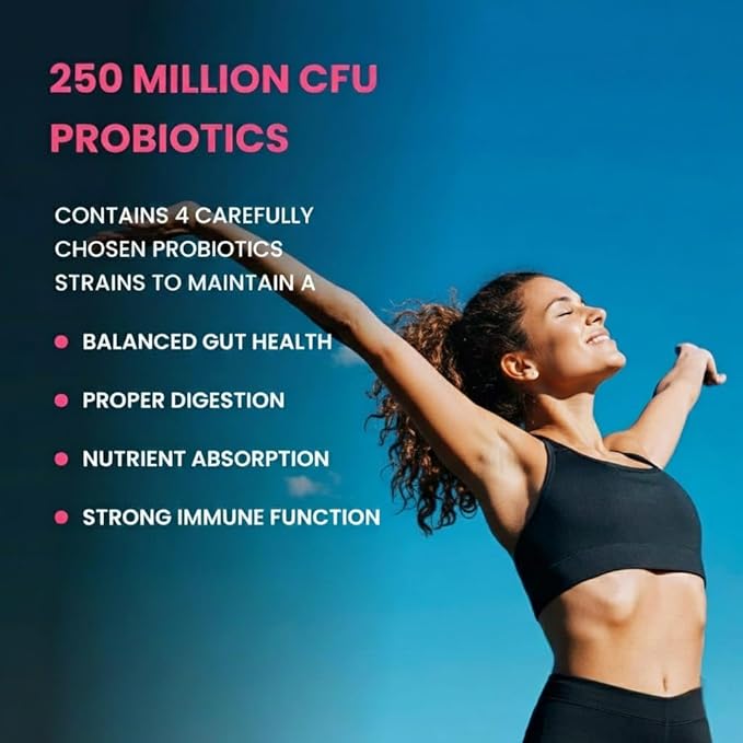Multivitamin with Probiotics for Women with 43 Ingredients Support Energy Skin Hair &amp Digestion-100 Veg Tablets