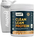 Nuzest Vegan Protein Powder – Clean Lean Protein Salted Caramel – 21g Pea Protein Isolate 1.1lb (20 Servings) – Plant-Based Protein Shake Mix with 24oz Shaker Bottle