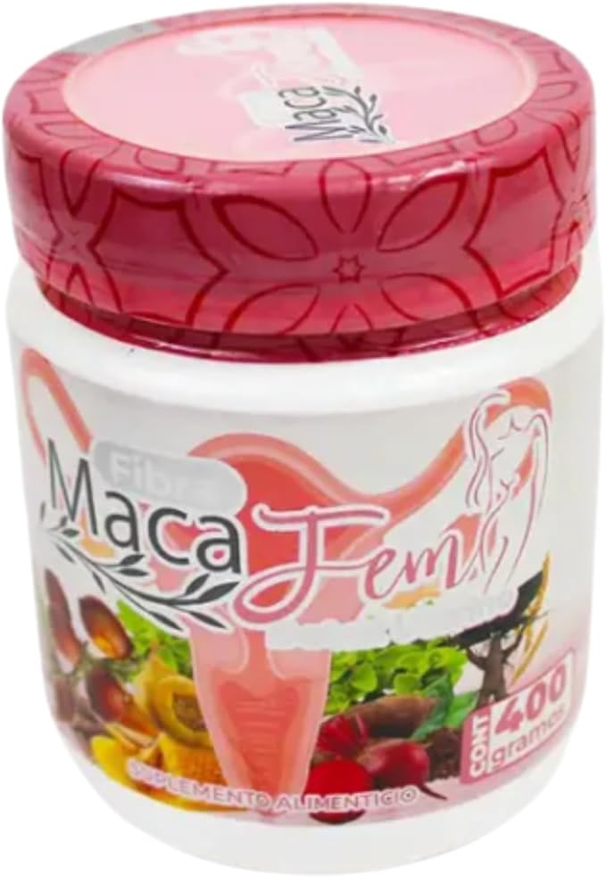 Dendas MacaFem Fibra – Herbal Fiber Supplement for Women Natural Digestion &amp Wellness Support Vegan 400g Powder