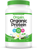 Orgain Organic Plant Based Protein Powder Vanilla Bean 2.74 lb