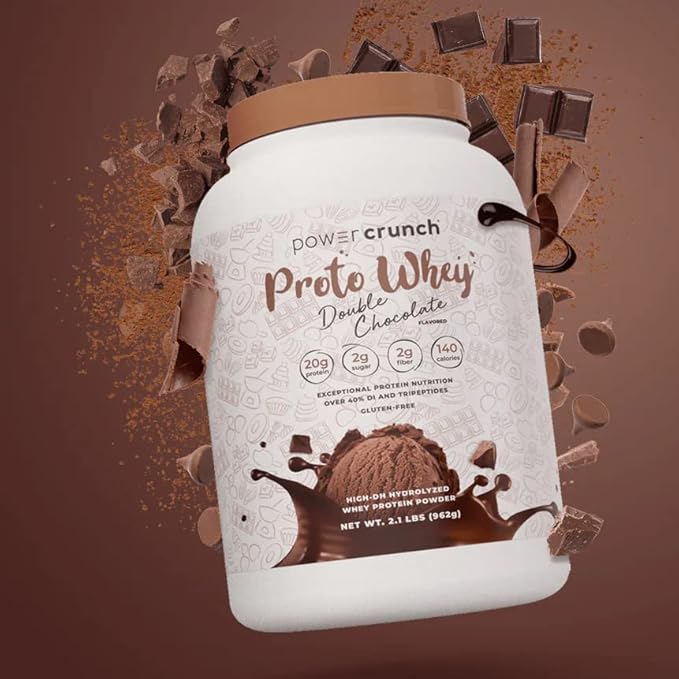 Power Crunch Proto Whey Double Chocolate Protein Powder 20g Protein 26 Servings 1 Container of 2.1 LBS (962 g)