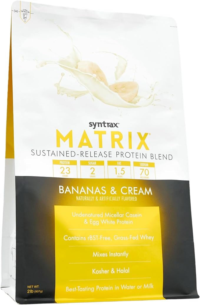 Syntrax Nutrition Matrix - Sustained-Release Protein Blend Bananas &amp Cream 2 lbs.