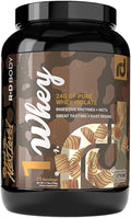 Whey Isolate Protein Powder Cinnamon Cereal 1 Whey – 24g Whey Isolate Protein per Scoop with Digestive Enzymes Plus MCTs - Low Carb Low Lactose Gluten Free - 25 Servings