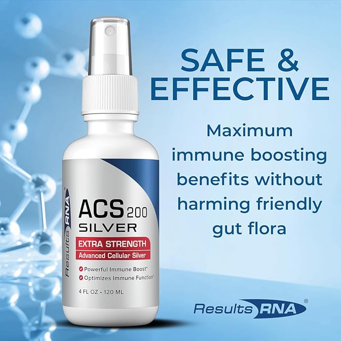 Results RNA - ACS 200 Silver Extra Strength Immune System Support – Advanced Cellular Colloidal Silver Supercharges Your Immune System. Recommended by Doctors Worldwide ( 4 oz )