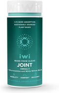 Iwi Life Joint Omega-3 60 Softgels (30 Servings) Plant-Based Algae Omega-3 with Glucosamine Mobility Support Dietary Supplement Krill &amp Fish Oil Alternative No Fishy Aftertaste