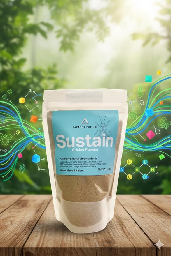 NutriCricket Paradox Protein 1lb Organic Bag Pure Cricket Powder