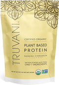Truvani Vegan Pea Protein Powder | Banana Cinnamon | 20g Organic Plant Based Protein | 20 Servings | Keto | Gluten &amp Dairy Free | Low Carb | No Added Sugar