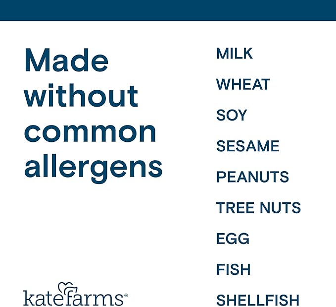 KATE FARMS Organic Kids Nutrition Vanilla Shake 8g Protein 27 Vitamins and Minerals Meal Replacement Gluten Free Non-GMO 8.45 oz (6 Pack)