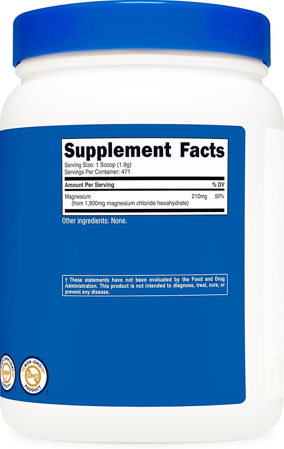 Nutricost Magnesium Chloride (2LBS) - Gluten-Free Vegetarian Non-GMO