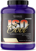 Ultimate Nutrition ISO Cool Pure Whey Protein Isolate Powder - Keto Friendly - 0 Carb 0 Fat 0 Sugar - 23 Grams of Protein Per Serving 5 Pounds Peach Parfait