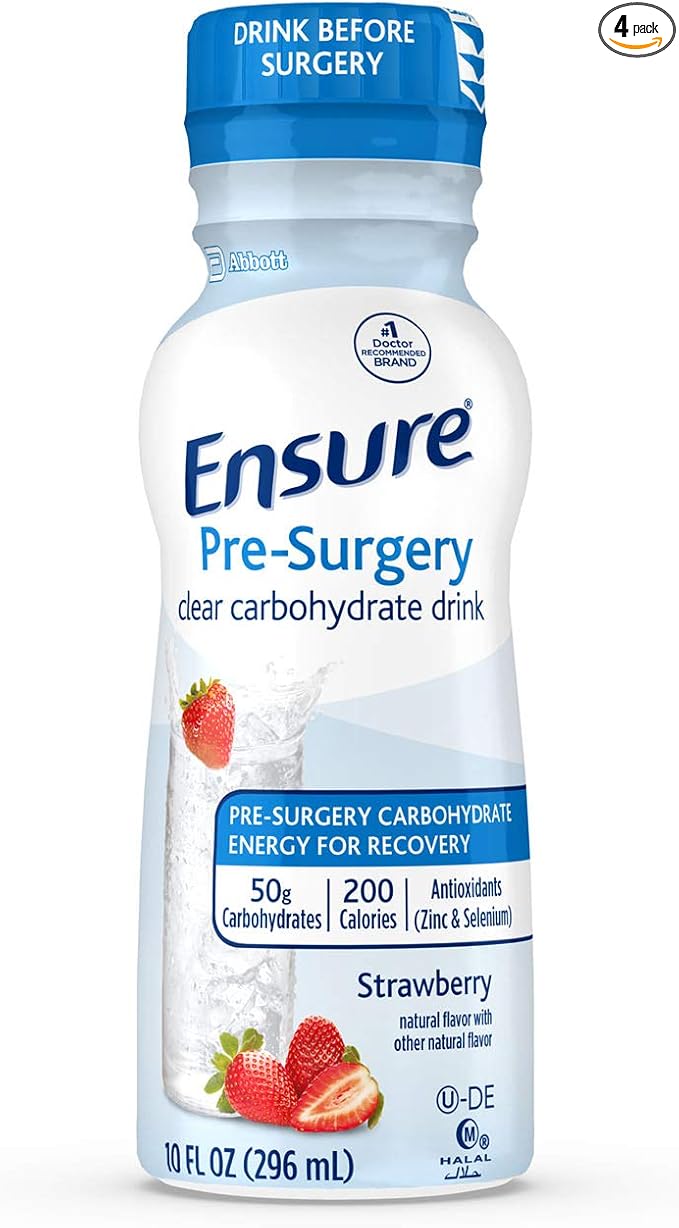 Ensure Pre-Surgery Clear Carbohydrate Drink Strawberry 10 fl oz 4 Count