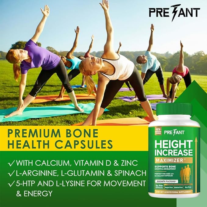 PRETANT-Ashwagandha Supplement Calcium Vitamin &amp Lysine - - Extra Strength Bone and Muscle Health Supplement 62 Count