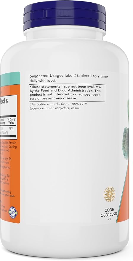Now Foods Magnesium Glycinate 240 Tablets - Supports Healthy Muscle and Nerve Functions - Non-GMO