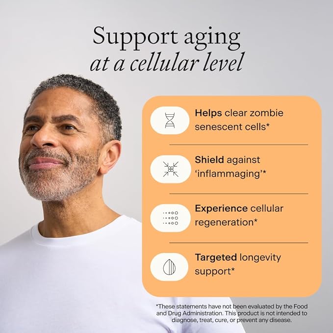 OMRE Quercetin and Fisetin Supplements - Third-Party Tested Senolytic Supplements for Aging Support - 500mg Quercetin Phytosome and 100mg Fisetin - Highly Bioavailable Forms