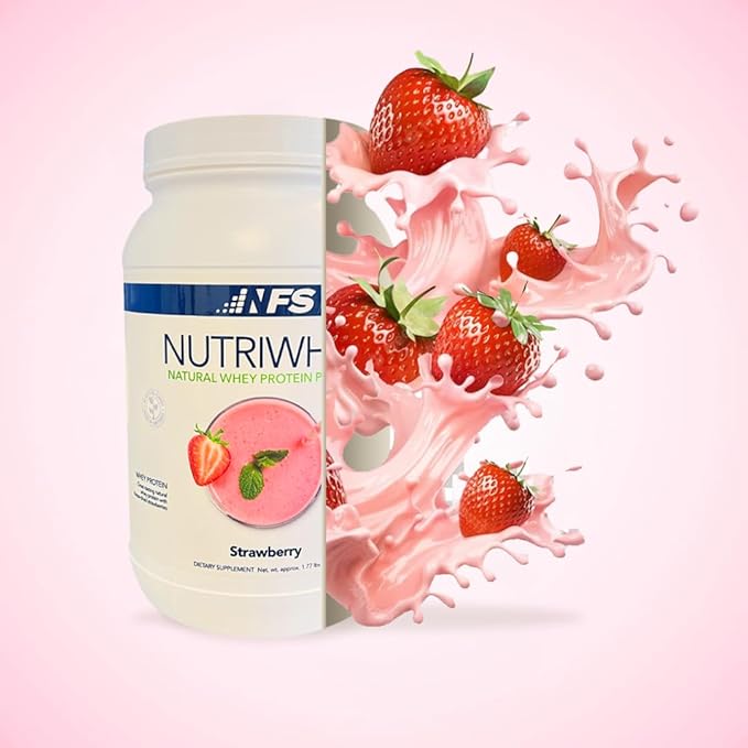 NF Sports Post Workout Nutri Whey Protein Powder Dietary Supplement Amino Energy Supports Immunity BCAA Powder Helps Fight Stress (Alpine Strawberry Powder 828g 23 Servings)
