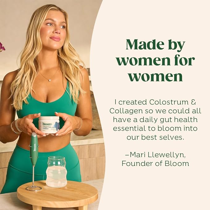 Bloom Nutrition Bovine Colostrum Powder with Vitamin B-12 for Gut Health Immune Support Hair Growth &amp Beauty Supplement | Orange Cream 25 Servings