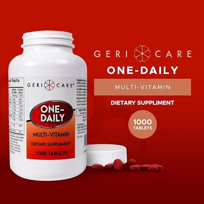 GeriCare Multivitamin Supplement Tablets (Bottle of 1000)