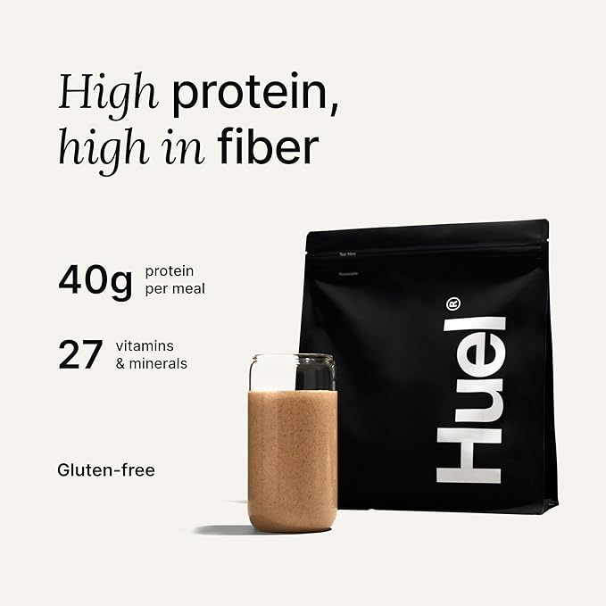 Huel Black Edition Bundle | Strawberry Shortcake 40g Vegan Protein Powder + Shaker Bottle | Nutritionally Complete Meal | 27 Vitamins &amp Minerals Gluten Free | Lockable Lid to Avoid Spills | BPA F