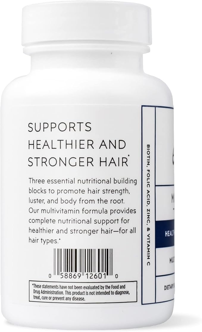 Elon Matrix 5000 Complete Multivitamin — Skin Hair and Nail Growth Vitamins — Healthy Hair Growth Vitamins for Women &amp Men — 5000Mcg Biotin Supplement Pack of 3 (180 Day Supply)