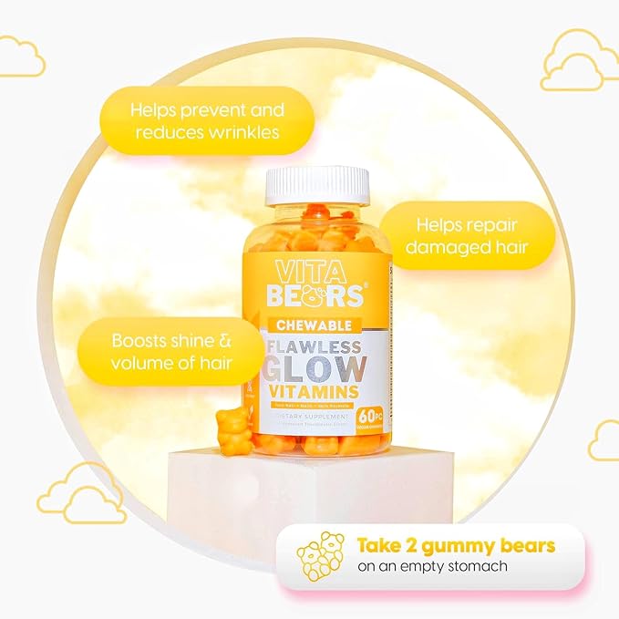 Generic Vita Bears Flawless Glow Hair and Nail Vitamin - 60 Gummies