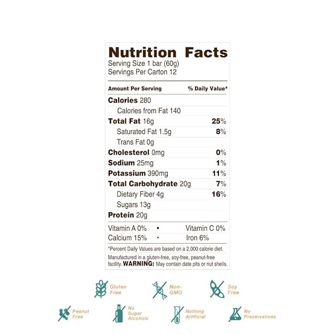 Rise Bar Protein Lemon Cashew 2.1 Ounce (12 Count)