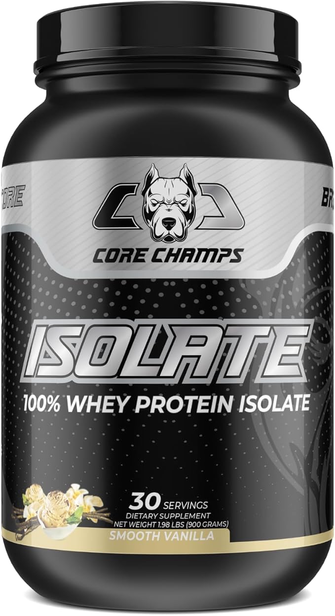 Isolate Protein Powder | 100% Whey Isolate | 25g Protein + All Essential Amino Acids | for Strength &amp Lean Muscle | 2 Pounds (Smooth Vanilla)