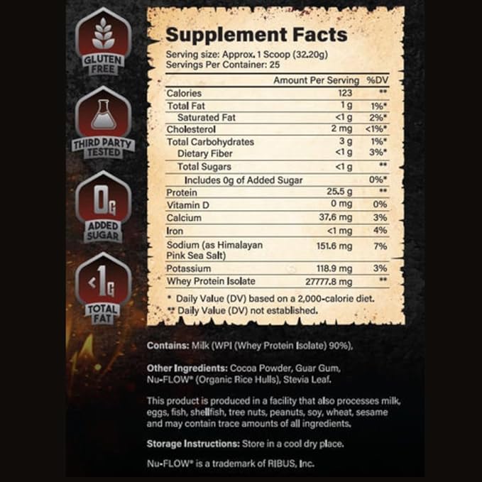 Divine Whey Protein Isolate – Premium Muscle Growth &amp Recovery Shake – Rich Flavor Smooth Mix Amino Acid Support for Daily Use (Chocolate Caramel Cookie)