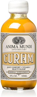Anima Mundi Apothecary Curam Organic Beauty Elixir - Liquid Turmeric Tincture - Adaptogenic Liquid Herbal Tincture with Organic Turmeric Root Extract - Add to Tea Coffee Smoothies and More (2oz)