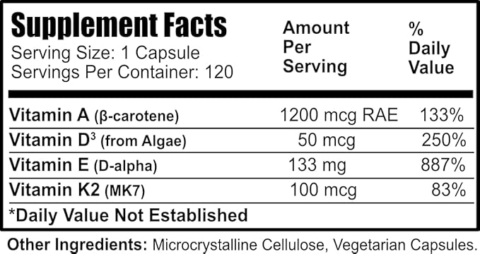 Daily Manufacturing Vitamins ADE &amp K