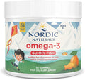 Nordic Naturals Nordic Omega-3 Gummy Fish Tangerine - 30 Gummy Fish - 124 mg Total Omega-3s with EPA &amp DHA - Non-GMO - 30 Servings