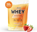 GOPOWER Whey Protein Powder with BCAAs Grass Fed Protein Powder 2 Pound 18 Servings