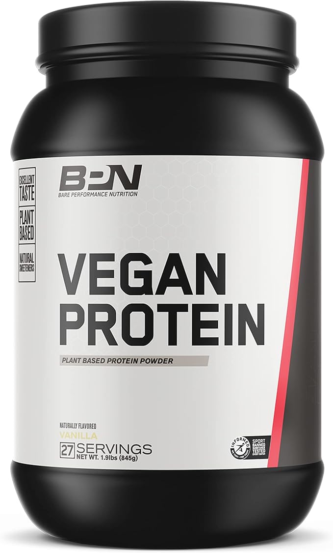 BARE PERFORMANCE NUTRITION BPN Vegan Vanilla Protein + Strong Greens Pineapple Coconut Bundle