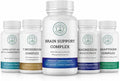 Brain Longevity Stack - ALA &amp ALC Complex + Adaptogen Complex + 7 Mushroom Complex + Brain Support + Magnesium Bisglycinate Bundle | Energy Focus Stress Support Immunity Cognitive Function