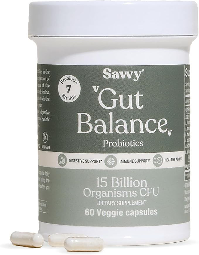 SAVVY Bone Broth Power Chocolate Protein Powder 23g Protein 12g Collagen &amp Gut Balance Probiotics for Women &amp Men 15 Billion CFU 7 Clinically Studied Strains Digestive Health Immune Supp