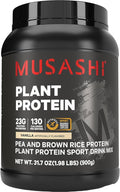MUSASHI Plant Protein Vanilla Powder 900g Tub 1.98 Pounds