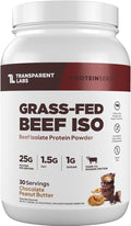 Transparent Labs Grass-Fed Beef Isolate Protein Powder – Naturally Flavored Dairy-Free Protein with 25g of Protein per Serving for Increased Recovery &amp Strength - 30 Servings Chocolate Peanut Bu