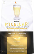 Syntrax Nutrition Micellar Creme Protein Powder Fresh Native Micellar Casein Vanilla Milkshake 2 lbs