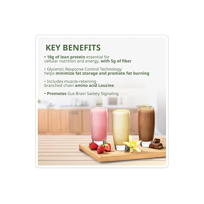 NeoLife - NeoLifeShake - Meal Replacement Shake Powder 25 Vitamins &amp Minerals 22 Amino Acids High Protein Nutrition &amp 5gr Fiber Protein Powder for Shakes - Rich Chocolate Weight 22.8 oz (